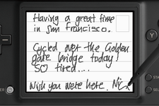 DSiをハガキにするDSiウェア－写真と手書き文字を組み合わせて発信 画像