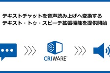 CRI、ゲーム向け音声読み上げ機能を提供開始―スピーチ・トゥ・テキストも開発中 画像