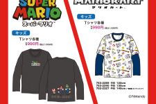 『マリオカート』線画のマリオ達とカラフルなバナナが輝く！しまむらにて可愛すぎるキッズTシャツが発売