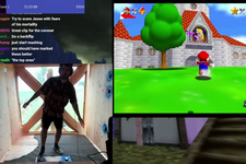 ステージクリアするまで出られません！？平衡感覚を失う“回転する部屋”で、『マリオ64』にチャレンジする海外ストリーマー現る 画像