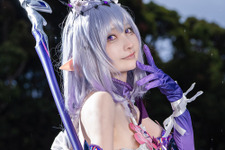 【コスプレ】再現度が高い！大鎌を構えミステリアスな微笑みを浮かべる『崩スタ』キャストリスの美女レイヤー【写真11枚】