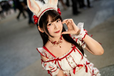 【コスプレ】台湾美女のホワイトバニーガールが可愛すぎる！ニーハイからウサ耳までリボンも増し増し【写真8枚】
