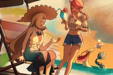 『ポケモン』シロナ、フウロの“夏ファッション”が可愛すぎる！海を楽しむ開放的な姿にトレーナーたちメロメロ
