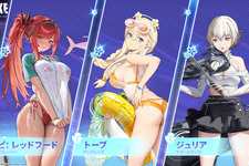 『勝利の女神：NIKKE』「ラピ：レッドフード」が“透けシャツ”な“水着ポニテ”に!?「トーブ」に「ジュリア」も水着にお着換え─夏を彩る新コス3種を発表