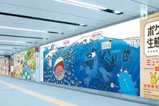 渋谷駅でポケモンの生態を学べる…!? 「ポケモン生態図鑑 マチカドミュージアムinシブヤ」8月3日まで掲出―ポケモンの体温や群れ、なわばりが解説の特大パノラマ