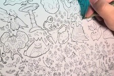 『ポケモン』1,025種類＋α大集合！1枚絵に図鑑やアイテムも描いたイラストレーター 画像