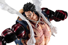 武装色をダイナミックに表現！「ワンピース」より「ルフィ ギア4 バウンドマン」が立体化ー差し替えパーツと台座でプレイバリュー満点
