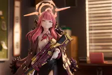 スカートからのぞく太もも！『ブルアカ』アルがフィギュア化ーニコッと笑った差し替え表情パーツなど、クールな「アウトロー」の魅力を表現