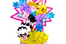 ピカチュウ＆ガラルジグザグマや、ミュウたちをビビッドな世界観で立体化！『ポケモン』“ネオンパーティー”インテリアフィギュア全6種