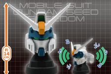 「ガンダムSEED FREEDOM」より「ストライクルージ」含む3機のヘッド型スピーカーが9月25日より展開！それぞれの特徴を再現、両サイドが左右に開く