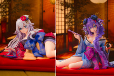妖艶でセクシーな着物姿…！『ネプテューヌ』シリーズ15周年記念として「パープルハート」「ブラックハート」が1/7スケールフィギュア化