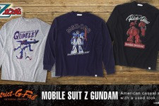 Zガンダム、リック・ディアス、キュベレイのTシャツが登場！ MS柄＆古着的な雰囲気を味わえるおしゃれなデザイン 画像