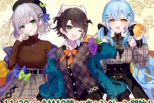 セブン-イレブンにて「ホロライブ」キャンペーンが11月20日開催！大空スバルら3人を“秋のお出かけファッション”で描き下ろしグッズ化 画像