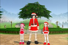 『マビノギ』キャラクターをサンタの衣装に！「冬季限定プレミアムキャラクターカード」と、ナオの振袖を期間限定販売！ 画像