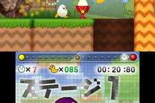 『たまご大冒険』主役のたまご、ダメージ受けて料理に？コミカル横スクロールアクションが3DSに登場 画像