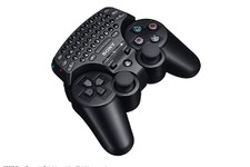 PS3のコントローラに装着して文字入力「ワイヤレスキーパッド」年内発売 画像