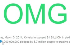 「Kickstarter」2014年3月3日に投資約束総額10億ドルを突破―日本は世界8位の投資額 画像