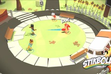 70年代風味なドッジボールゲーム『Stikbold』でハチャメチャしたい！クジラも登場するユニークなシステムも魅力 画像
