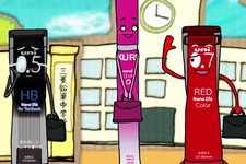 シャープペンシルの芯がキャラ化して学園アニメに！？「三菱芯劇場」で描かれる“芯”の友情物語 画像