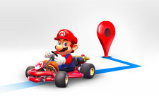 あのマリオが期間限定でGoogleマップアプリとコラボ！マリオが目的地まで案内してくれる 画像