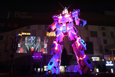 ユニコーンガンダム、お台場に立つ！写真で見るプロジェクションマッピング 画像