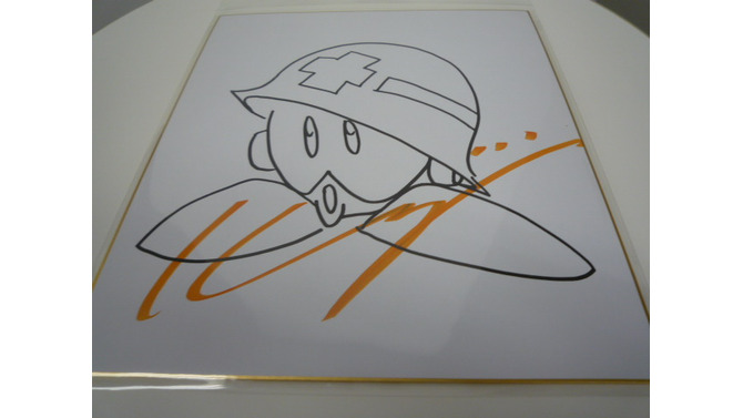ロックマンの生みの親である稲船敬二さんが描いた色紙