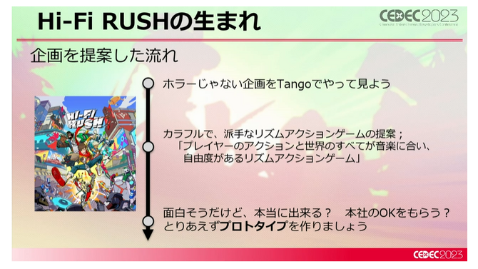 新たなリズムアクション『Hi-Fi RUSH』はいかにして構築されたのか？ ディレクターが語る“音楽とアクションを組み合わせる秘密”【CEDEC 2023】