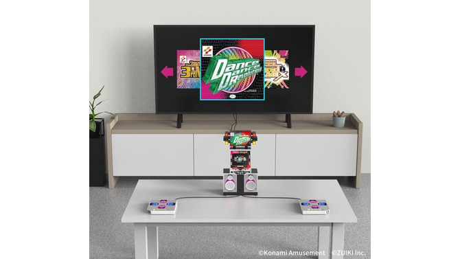 『ダンスダンスレボリューション』ギミック・ライト演出完全再現でのミニ筐体発表！10月10日からクラファンも開始