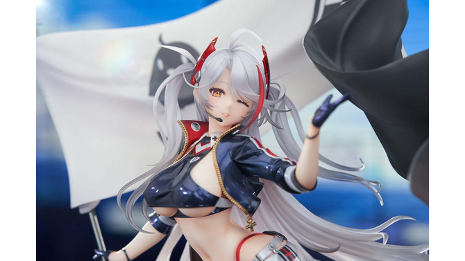 あらわになった下乳がセクシーすぎる！『アズレン』プリンツ・オイゲンのレースクイーンフィギュアが予約受付中