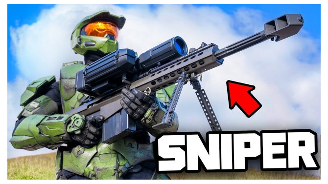 現実でマスターチーフがスナイパーライフルを撃つ！軍事企業の協力の下『HALO』登場武器を再現