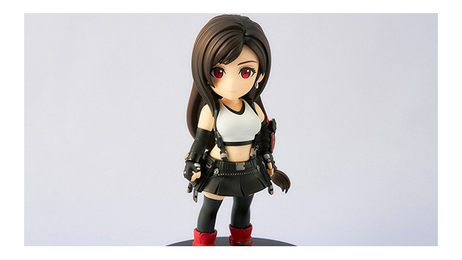 デフォルメされてもティファのプロポーションはバッチリ！『FF7リバース』よりデフォルメフィギュアが新登場！パーツの付け替えで凛々しい表情も再現