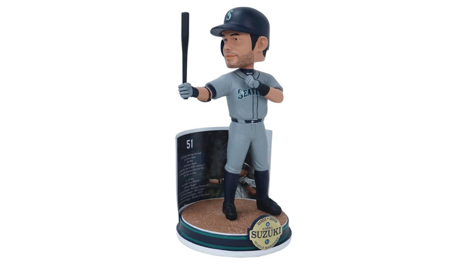 イチロー選手の功績を称えた、世界限定3,000個のボブルヘッド人形が発売決定！米国野球殿堂入り発表の1月22日に先行予約販売