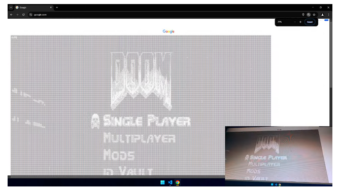 有名検索エンジンの上で『DOOM』を動かす！？Google検索画面で悪魔を倒す驚き映像