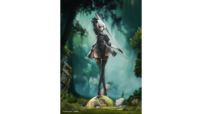 衣装から太ももがチラリ！「ニーアオートマタ」より「2B（ヨルハ二号B型）」が優雅な戦闘ポーズで立体化