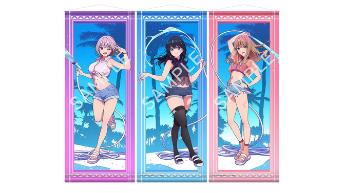 宝多六花の“ほぼ等身大”ふともも！劇場版「グリッドマン ユニバース」夏休みモチーフの新規描き下ろしイラストグッズが登場
