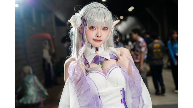 エミリア「Re:ゼロから始める異世界生活」／水羽えと（X：@Etocha_cos）