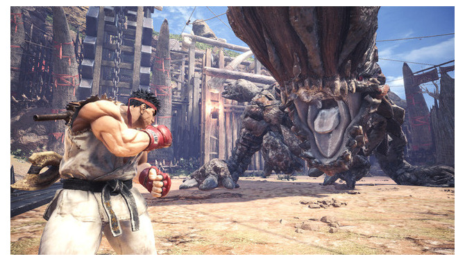 『モンハンワイルズ』5月末アプデのコラボ先は『スト６』説濃厚！アイルー手形の豪快ペイントで堂々匂わせ