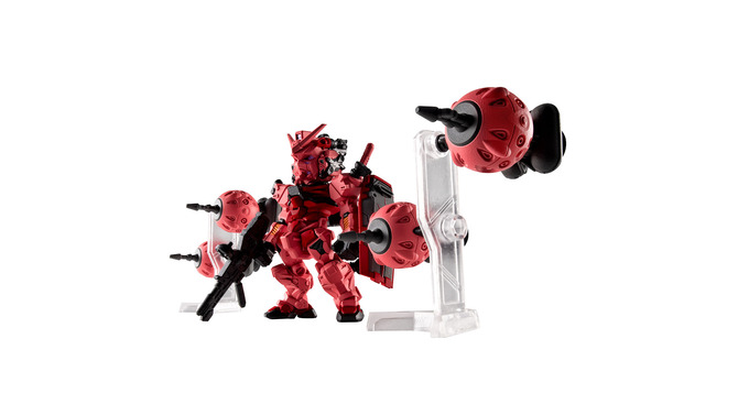 ジークアクスより「赤いガンダム」が食玩“ガンダム コンバージ”に出撃！ビットは4基付属、シャアとシュウジ運用時をそれぞれ再現可能