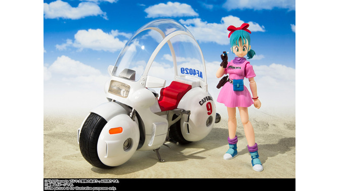 「ドラゴンボール」ブルマが記念すべき第1話の“ピンク服姿”でフィギュアに！連動性ある「ブルマのバイク」と共に再販