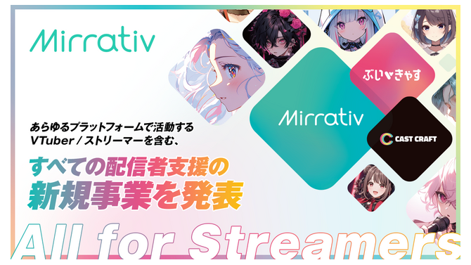 ミラティブ、新戦略「All for Streamers」発表―Mirrativだけでない全配信者支援へ舵を切る大きな転換点。初となるM&Aでさらなる事業拡大目指す