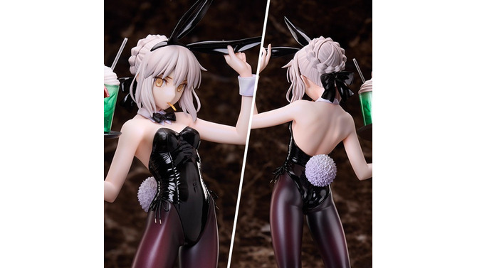 艶めく衣装と美脚にドキッ！『FGO』よりセイバーオルタがバニーVer.で立体化―手に持ったハンバーガーは圧倒的なボリューム