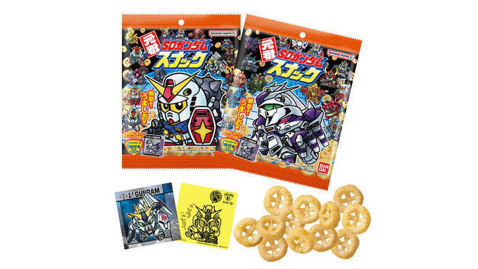 懐かしのシール付き「元祖SDガンダムスナック」が発売！νガンダムやにせガンダム、描き下ろしのHi-νガンダムなど全32種収録