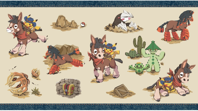砂漠を旅するピカチュウとドロバンコ！『ポケモン』が新グッズ「Run Run ! Desert」を6月21日から展開