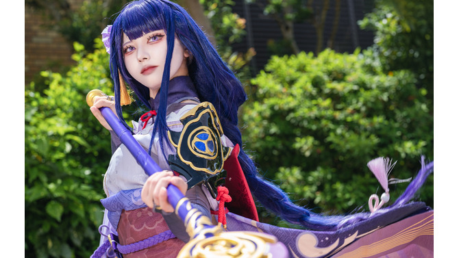 雷電将軍『原神』／くれは くく（X：@kuku_81cos）