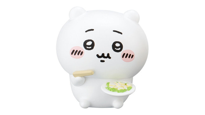 ガシャポン「ちいかわ みんなでもぐもぐパーティ♪」第3弾！くりまんじゅうら全5種が、それぞれ異なる料理を食べる姿で立体化