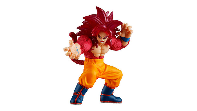 「ドラゴンボールDAIMA」ミニサイズながら超ハイクオリティ！超サイヤ人4 孫悟空たちのフィギュア全4種が、ガシャポンに登場