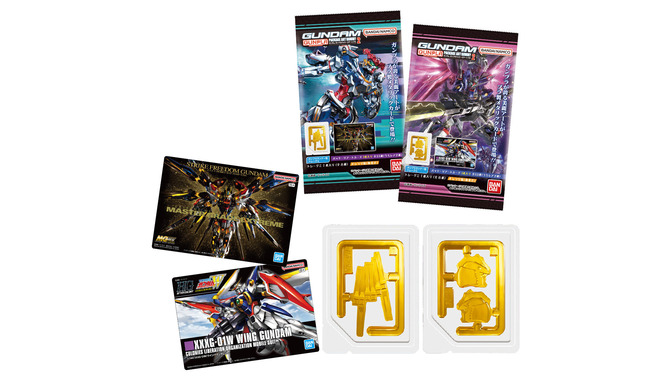 「MGEX ストフリ」「HG ジークアクス」など…ガンプラの美麗パッケージが“アートカード”に！ランナー型グミ入り食玩が激アツ