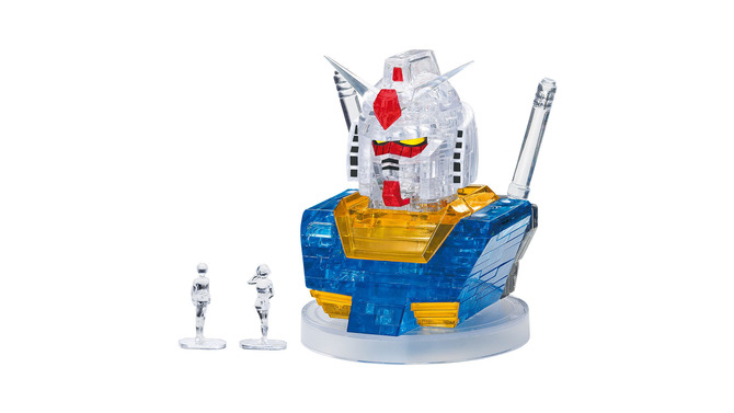 ガンダムやシャア専用ザクII、ハロたちの“立体パズル”が美しい…キラキラ輝く「クリスタルパズル」に登場