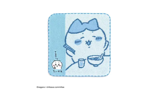 「ちいかわ」2枚を並べると1つの絵になる！ラーメンを食べるハチワレ＆シーサーなど、新作タオルハンカチ全6種が7月18日発売