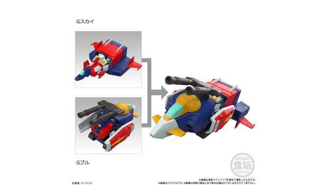 Gスカイ、Gブルら5機体が食玩プラモ「MOBILITY JOINT GUNDAM」に出撃！Gアーマーへの合体、ガンダムへの換装も再現
